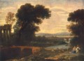 Paysage avec le repos lors de la fuite en Égypte 1666 Claude Lorrain